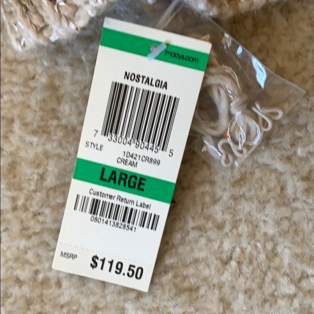 NWT INC Taupe Sequin Ombré Nostalgia Sweater Sz L - Picture 10 of 14